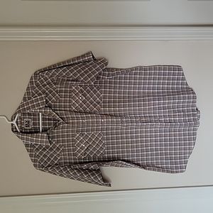 Vintage Ely Cattleman Plaid Short Sleeve Shirt
